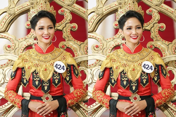 H'Hen Niê và hành trình "lột xác" ngoạn mục tại Hoa hậu Hoàn vũ Việt Nam 2017 - Hình 7