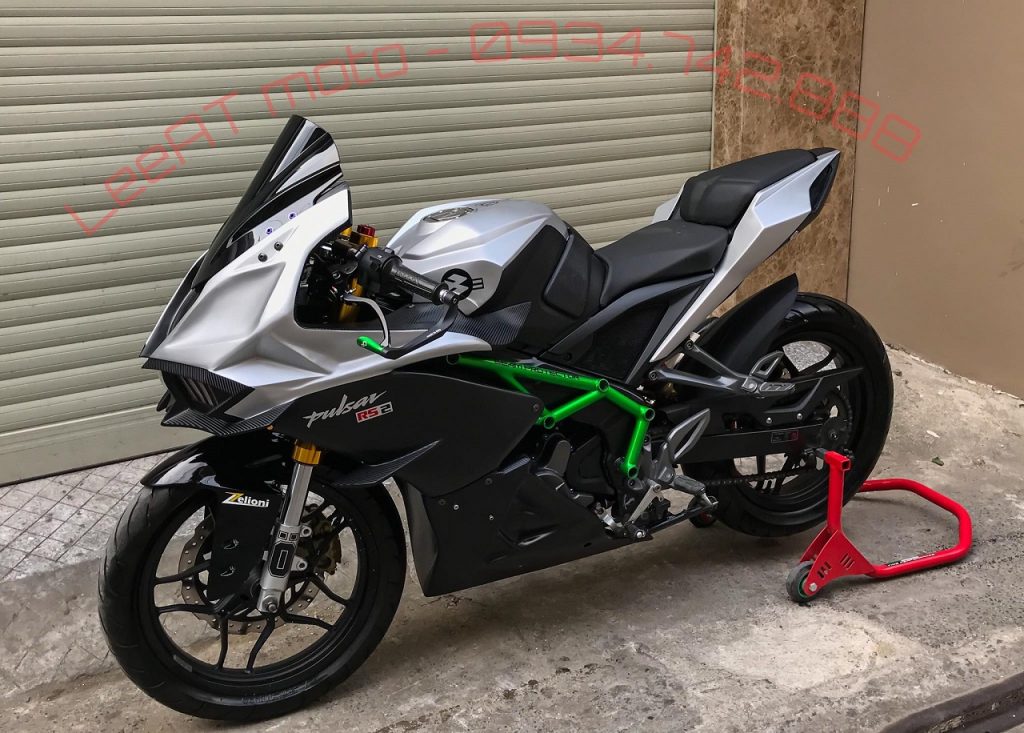 Thú chơi xe - Ngẩn ngơ trước Bajaj Pulsar RS200 độ siêu mô tô Ninja H2R của thợ Việt (Hình 2).