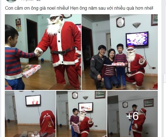 1001 kiểu đón Giáng sinh: "Ông già Noel" tặng quà trong quán lẩu - Hình 5