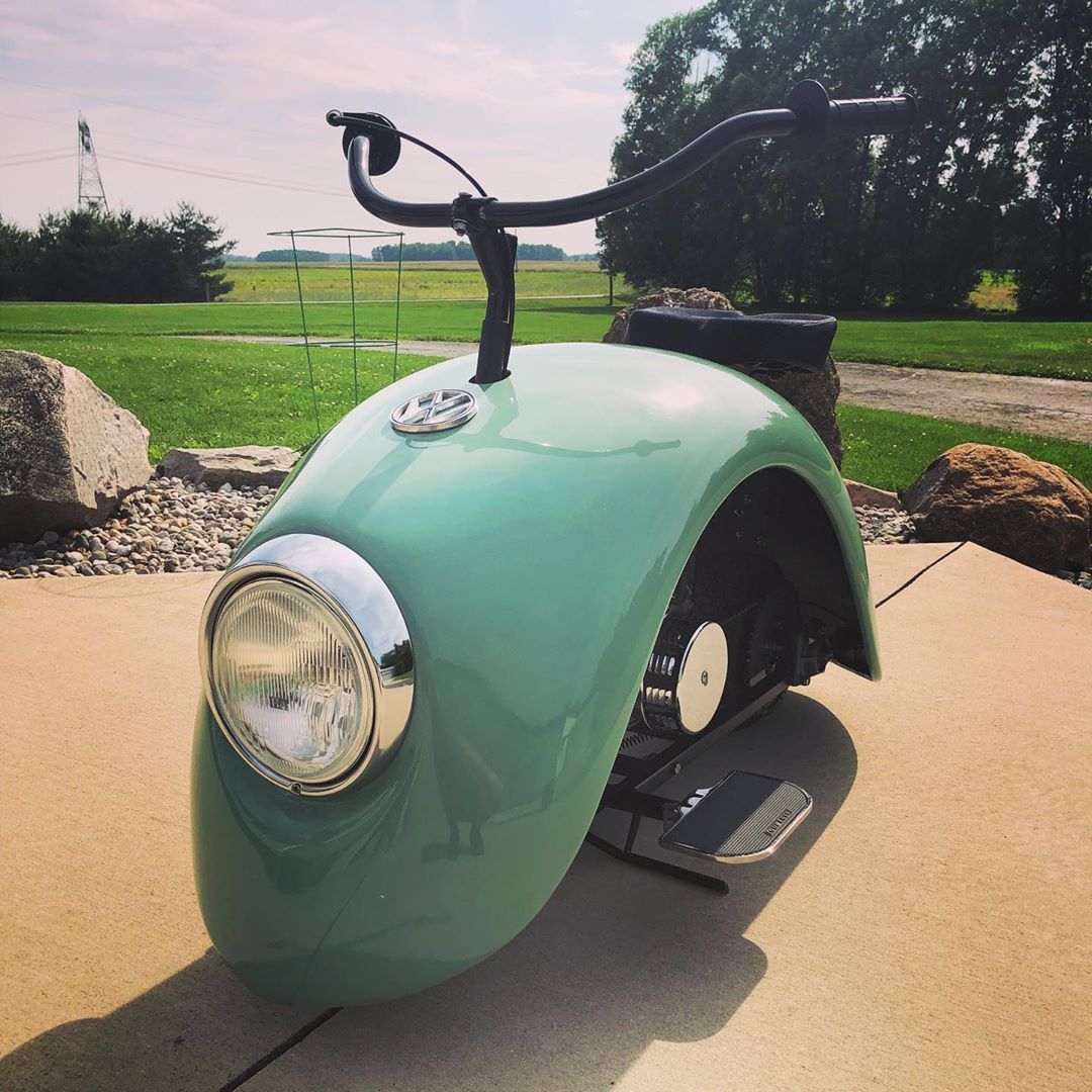 Thú chơi xe - Độc đáo xe ga tái sinh từ ốp chắn bùn của “con bọ” Beetle Volkswagen (Hình 10).