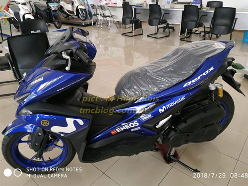 Thị trường xe - Yamaha NVX phiên bản Movistar GP 2018 rục rịch về đại lý
