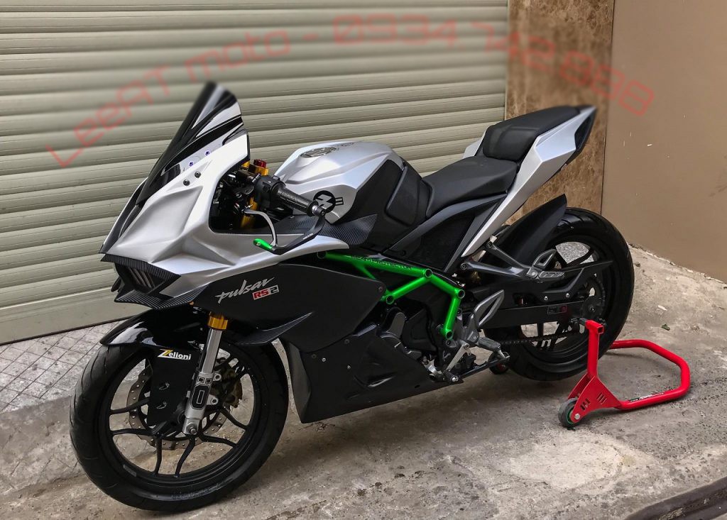 Ngẩn ngơ trước Bajaj Pulsar RS200 độ siêu mô tô Ninja H2R của thợ Việt