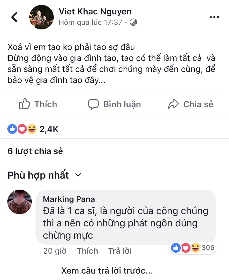 Ngôi sao - Khắc Việt lớn tiếng dọa 'bắn nát đầu' ai chê bai tác giả ca khúc “Như lời đồn” (Hình 3).