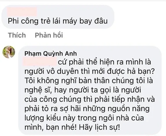 Văn hoá - Phạm Quỳnh Anh đáp trả khi bị “cà khịa” chuyện 'phi công trẻ lái máy bay'