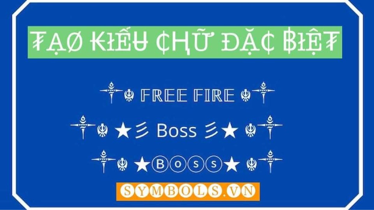 Tạo Chữ Kiểu Đẹp Online Với 1001 Font Chữ Đặc Biệt Từ Symbols.Vn