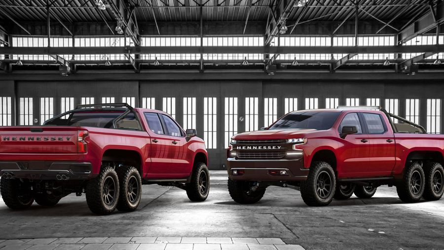 Thú chơi xe - 'Khủng long' bán tải Hennessey Goliath 'gột' từ Chevrolet Silverado