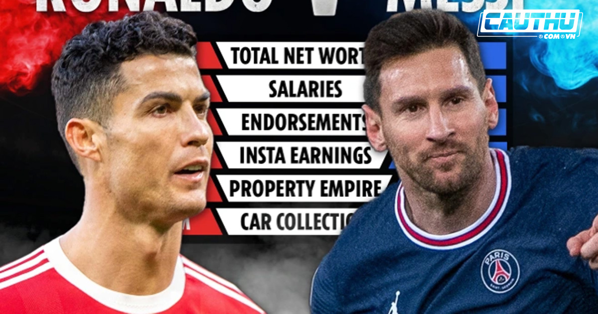 Giải khác - So sánh tài sản của Ronaldo vs Messi: Ai hơn ai?