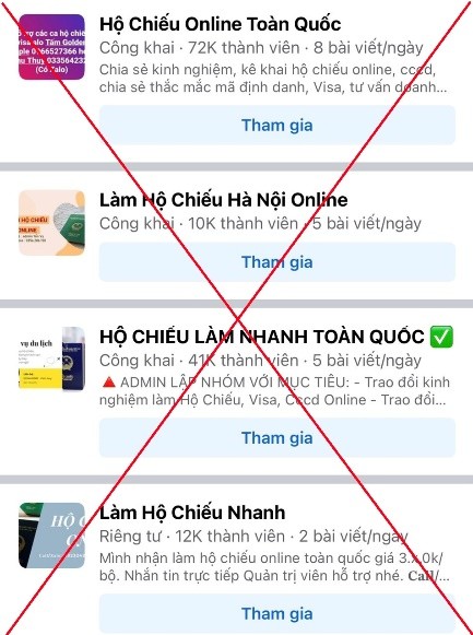 Cảnh giác với thủ đoạn “cò” làm hộ chiếu nhanh trên mạng