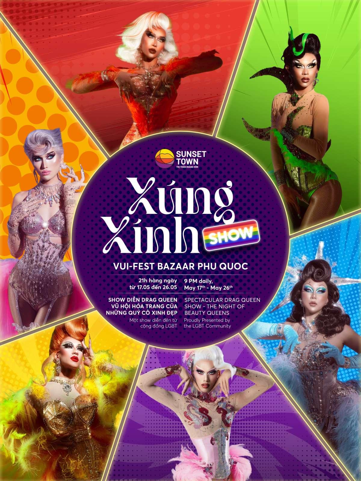 Kinh tế - Có gì hấp dẫn tại show LGBTQ+ “Xúng Xính” tại chợ đêm Vui Phết, Phú Quốc?