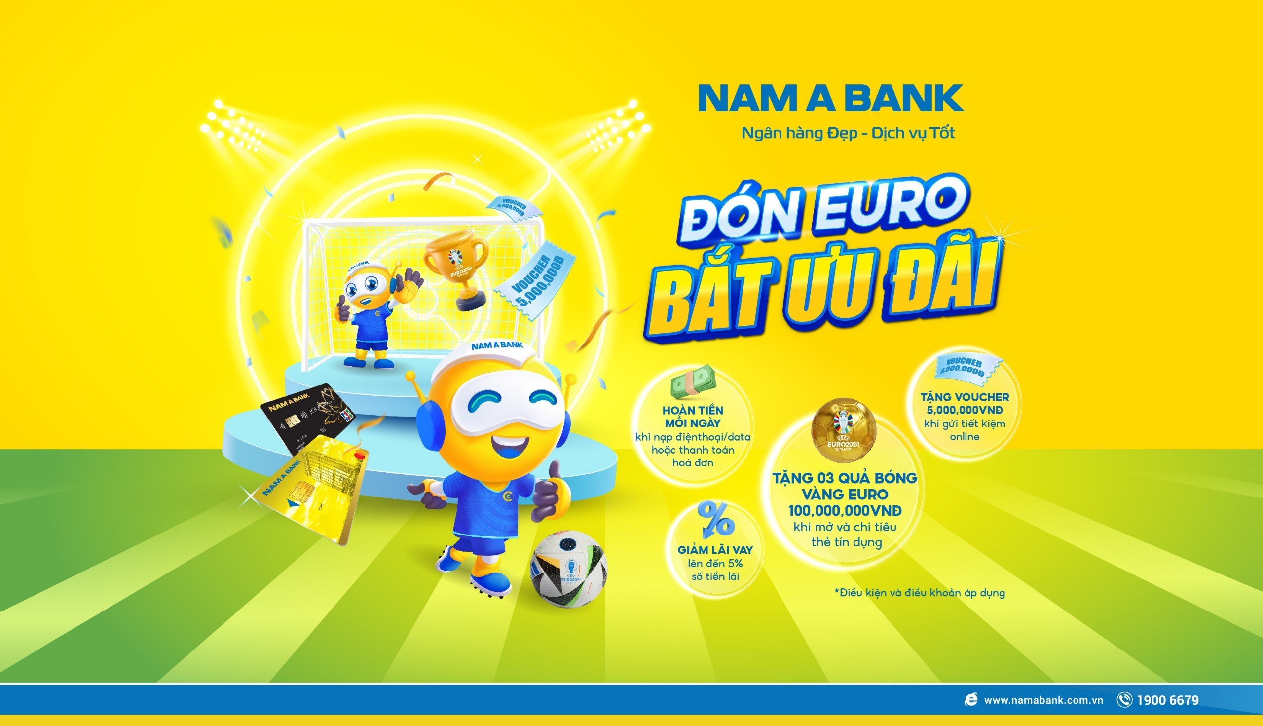 Kinh tế - Bắt nhịp Euro Cup 2024, nhiều ưu đãi hấp dẫn từ Nam A Bank 