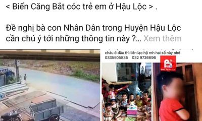 Thực hư thông tin đôi nam nữ bắt cóc trẻ con bị camera ghi lại ở Thanh Hóa