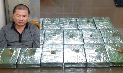 Bắt đối tượng vận chuyển 17 bánh heroin trên tàu hỏa từ Bắc vào Nam