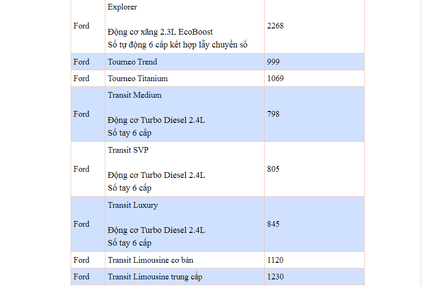 bang gia o to ford thang 2 2020 dspl 6