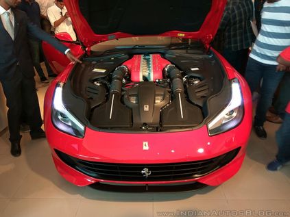 ferrari gtc4lusso india engine bay