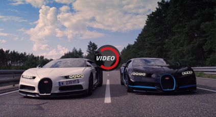 bugatti chiron record camera car