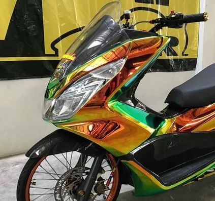 nguoi dua tin honda pcx 150 do dan ao crom sang cuc chat 61