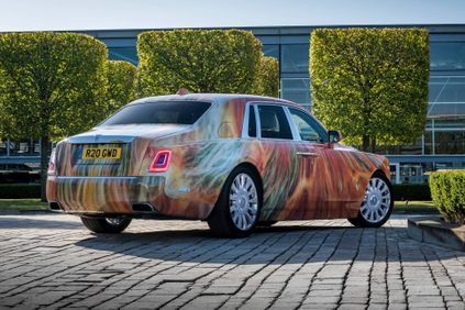 rolls royce phantom art car by marc quinn 2