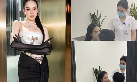 Hoa hậu Thanh Thủy bất ngờ lộ ảnh tại thẩm mỹ viện