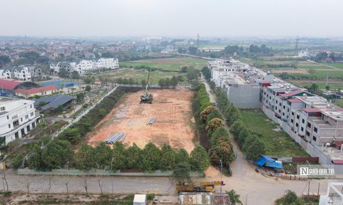 Nhà ở xã hội Kim Hoa - Mê Linh được rao bán rầm rộ dù chưa làm móng