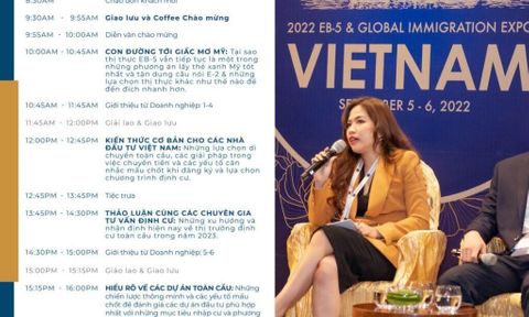 Triển lãm định cư đầu tư Mỹ EB-5 di trú toàn cầu - “EB5 & GLOBAL IMMIGRATION EXPO VIETNAM