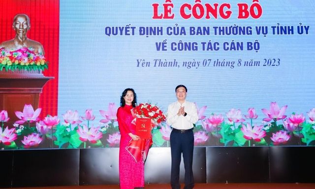 Nghệ An: Trao quyết định bổ nhiệm Bí thư Huyện ủy Yên Thành