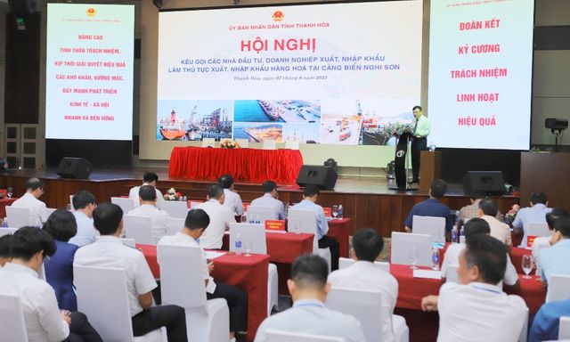 Thanh Hóa kêu gọi các doanh nghiệp xuất, nhập khẩu qua cảng Nghi Sơn