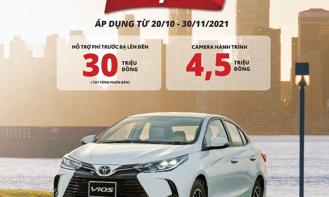 Tìm lại hào quang, Toyota tung ra “cơn mưa” ưu đãi dành riêng cho Vios