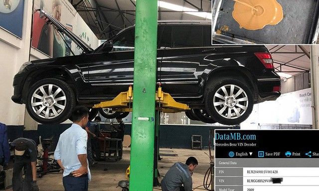 Sau xe sang Mercedes GLC, GLK cũng bị tố nước vào cầu