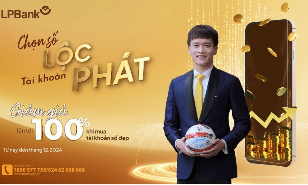 Lộc Phát cùng tài khoản số đẹp của LPBank