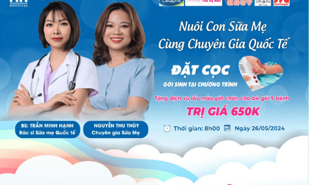 Bệnh viện Đa khoa TTH Vinh tổ chức Hội thảo tiền sản MIỄN PHÍ cùng Bác sĩ sữa mẹ Quốc tế 