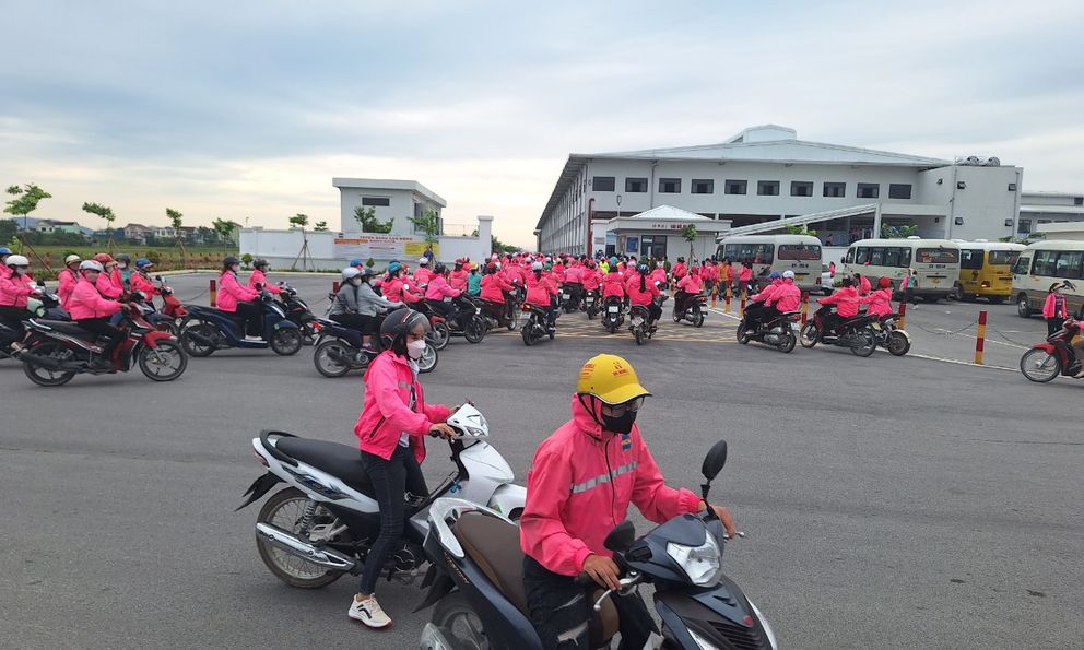 Nghệ An: Hàng ngàn công nhân Công ty Viet Glory ngừng việc tập thể đã đi làm trở lại