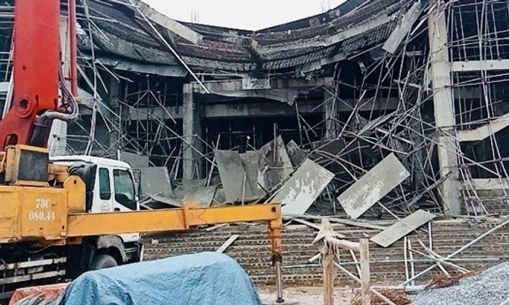 Kết luận nguyên nhân vụ sập giàn giáo nhà văn hóa tại Quảng Bình