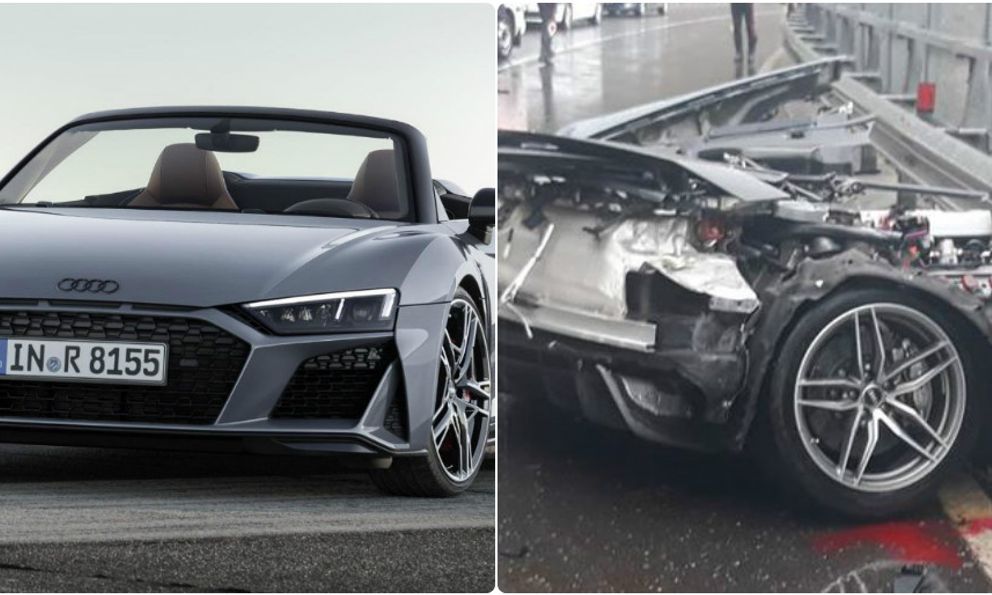 Kinh hoàng Audi R8 bị 