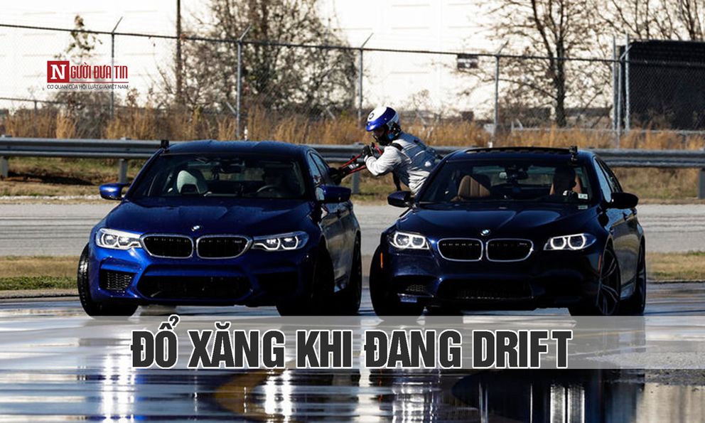 [VIDEO] Ngơ ngẩn với màn đổ xăng khi đang Drift