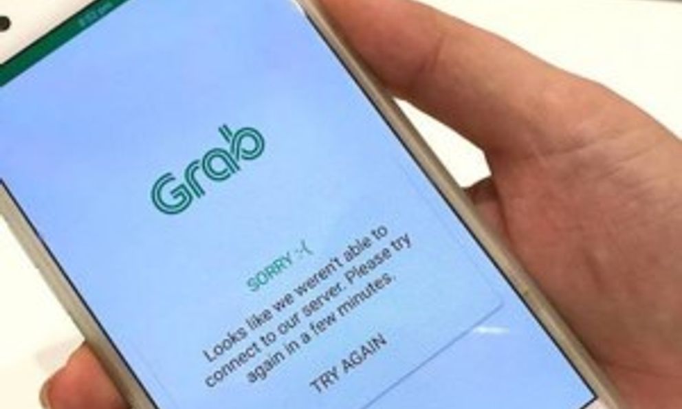 Tối ngày 3/4, ứng dụng Grab 